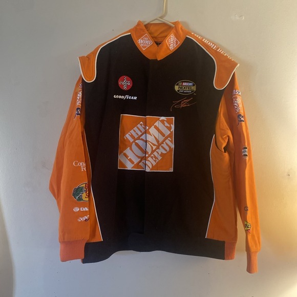 Chase Authentics Tony Stewart Home Depot Nascar Coca Cola Jacket Mens Size L - Picture 1 of 15